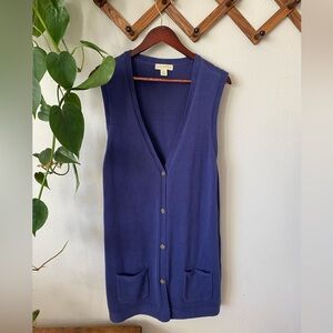 Vintage Appleseed’s 100% Cotton Longline Sweater Vest